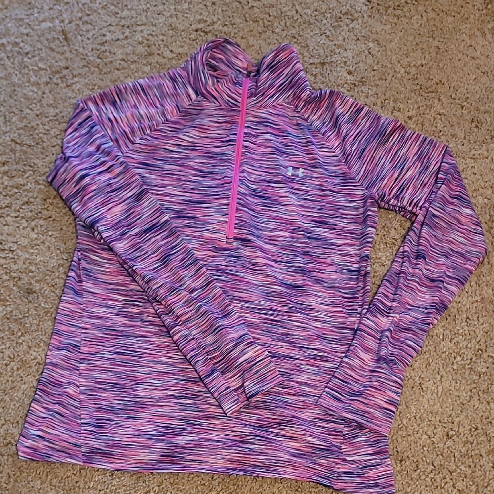 Under Armour Multicolor Striped Quarter-Zip Top